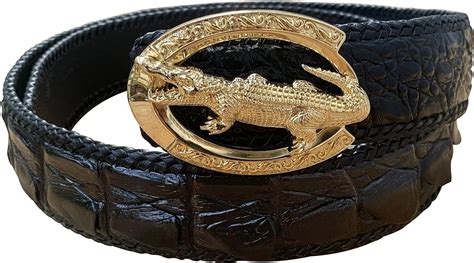 genuine crocodile belts for men.